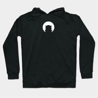 Golang Gopher White Silhouette Hoodie